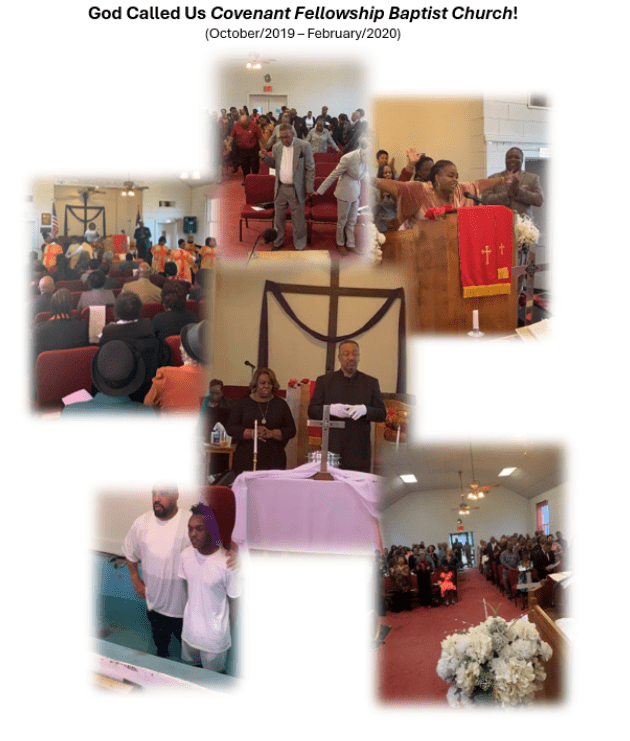 Church congregation and worship service collage